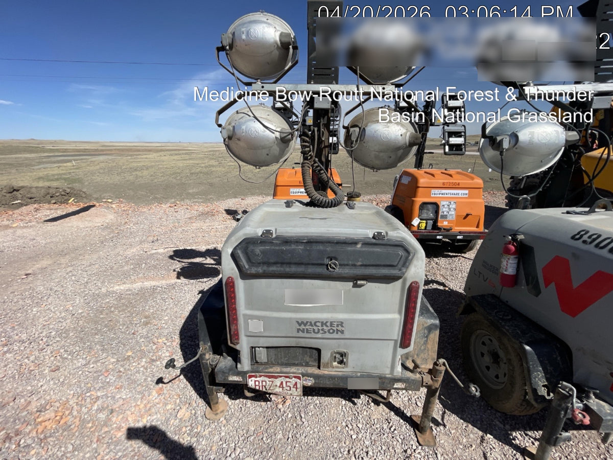 2018 Wacker Neuson LTV6L-MH Wacker Neuson LTV6L Mobile Light Tower w/Fuel Level Sensor Installed