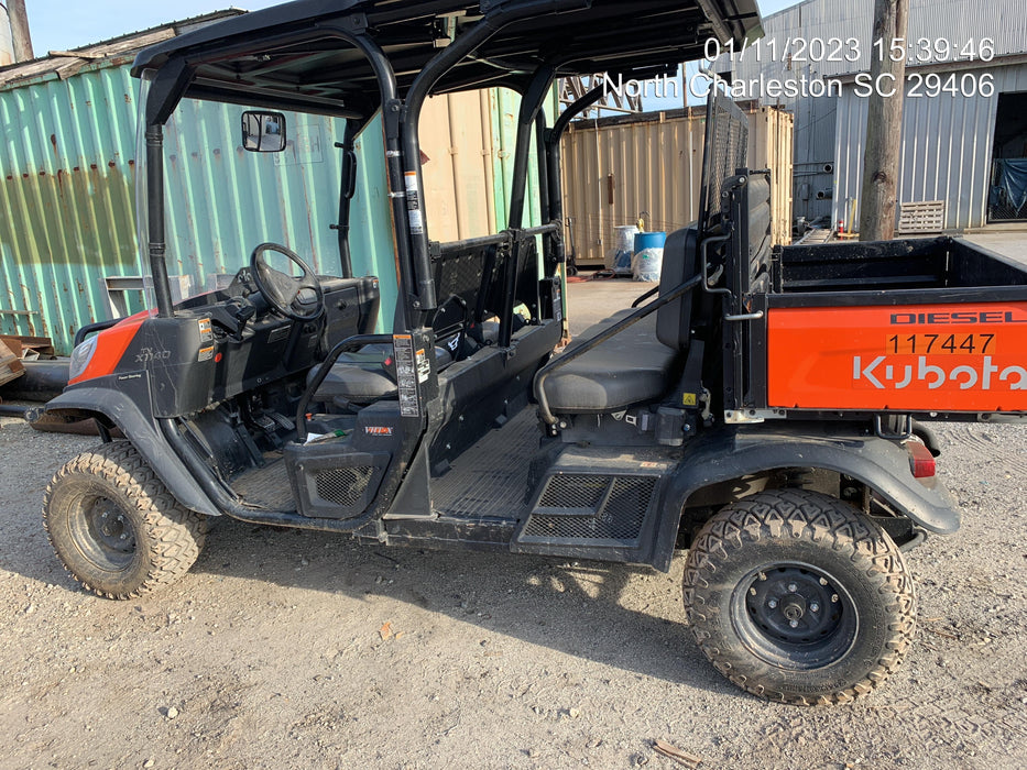 2020 Kubota RTV-X1140W-H 4wd Utility Cart, 4 Seat, Diesel, LED Strobe, Windshield Tempered Glass, Plastic Canopy, Wire Harness Kit, Backup Alarm