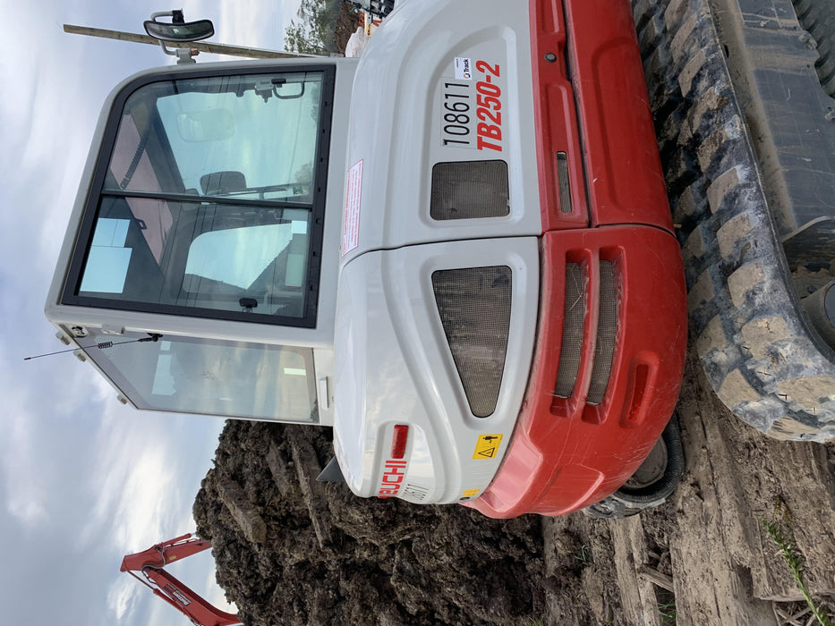 2020 Takeuchi TB250-2C Cab/Heat/Air, Rubber Tracks, Manual TAG QC