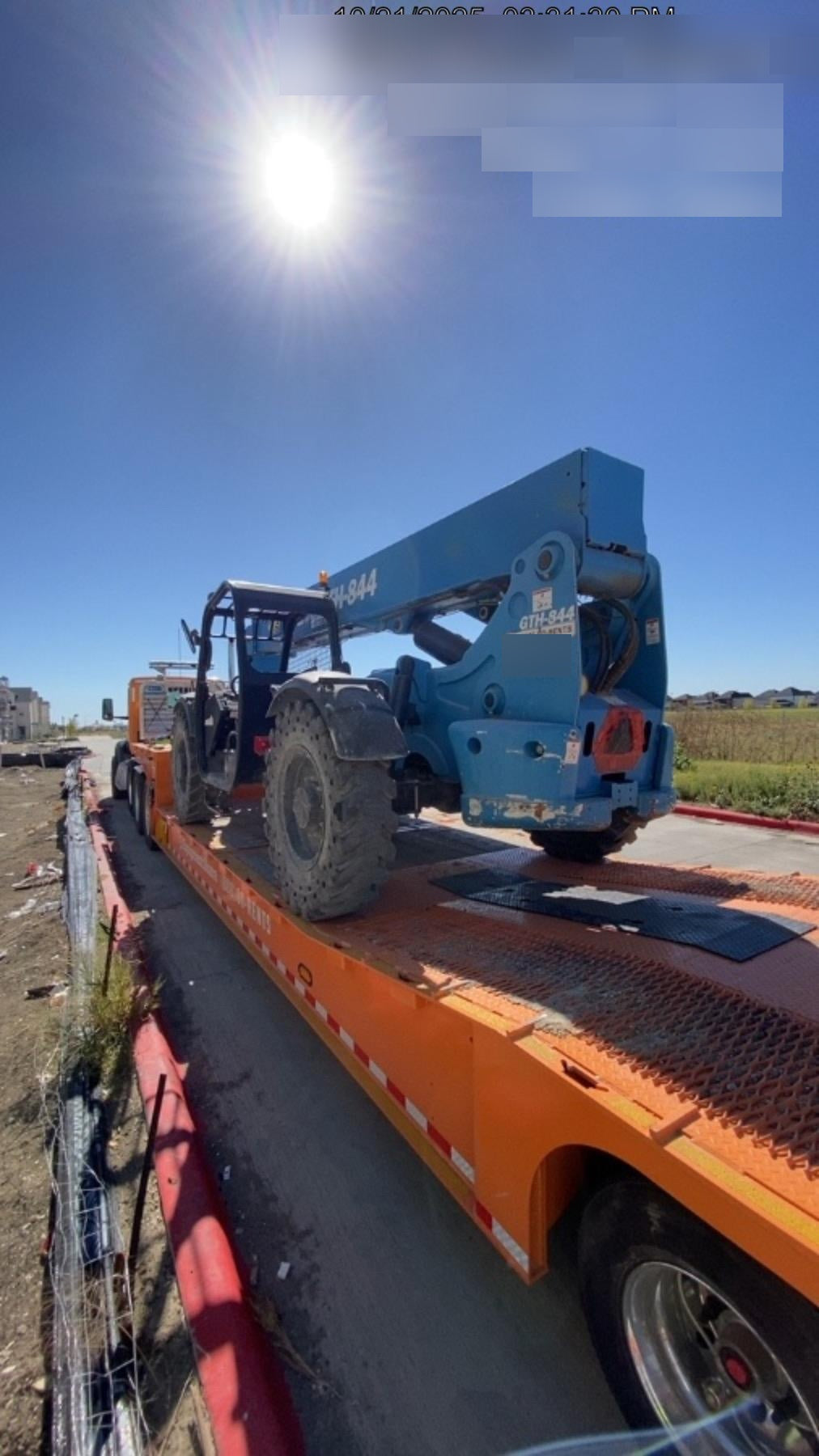2018 Genie GTH-844 GTH-844 w/Open ROPS, Solid Tires, beacon/work lights, 60" carriage/forks