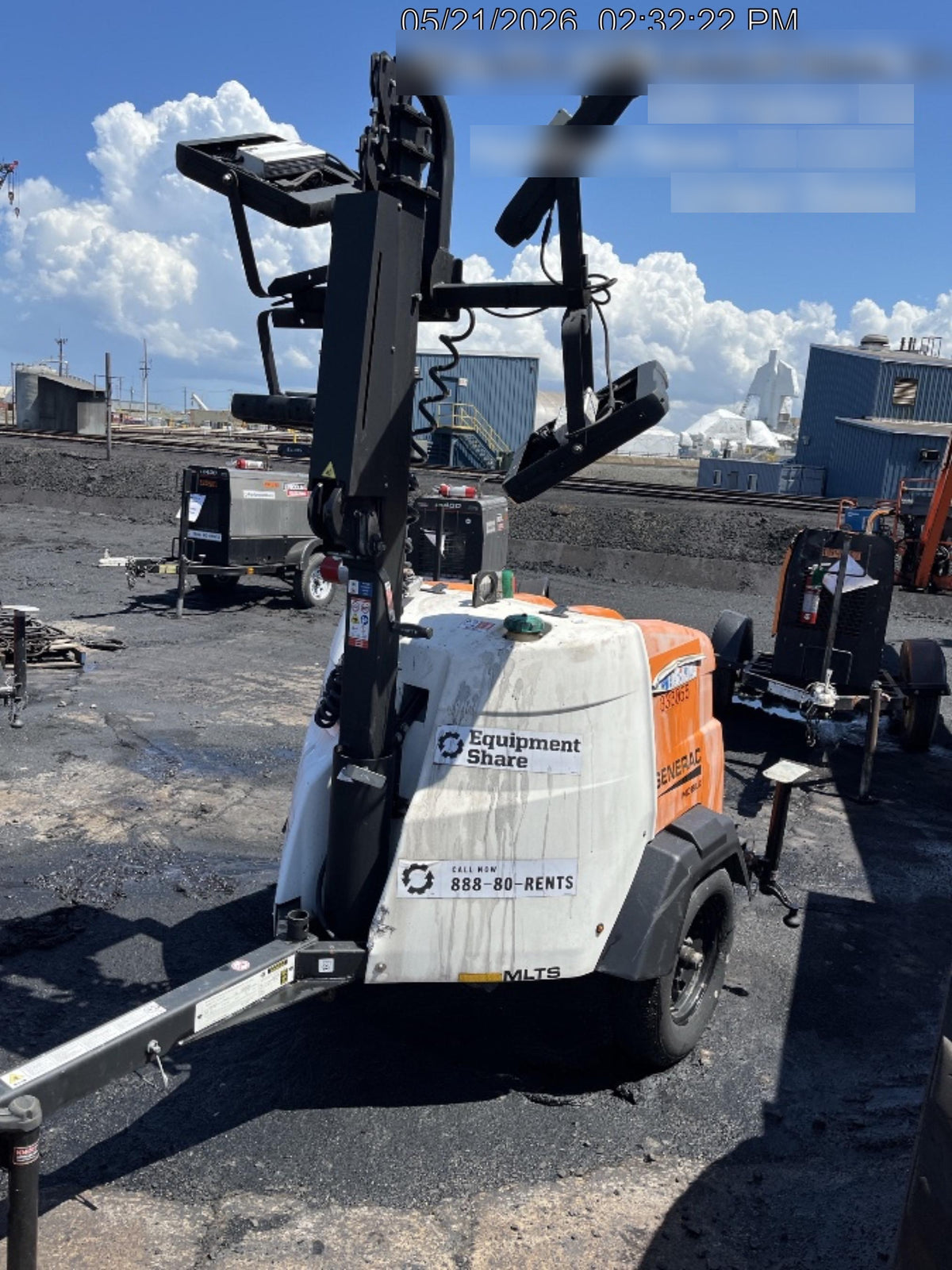 2023 Generac MLT2 Diesel, Flex Switch 120V Input, Powerzone Controller, (4) 320W LED Lights, 4kW Generator, 39.9 Gal Fuel Tank, 2" Ball, T3