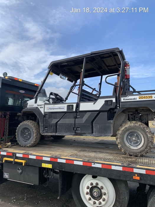 2022 Kawasaki Mule PRO-DXT Standard Options, Backup Alarm, Beacon, Plastic Hard Top, Poly Windshield, Horn Kit