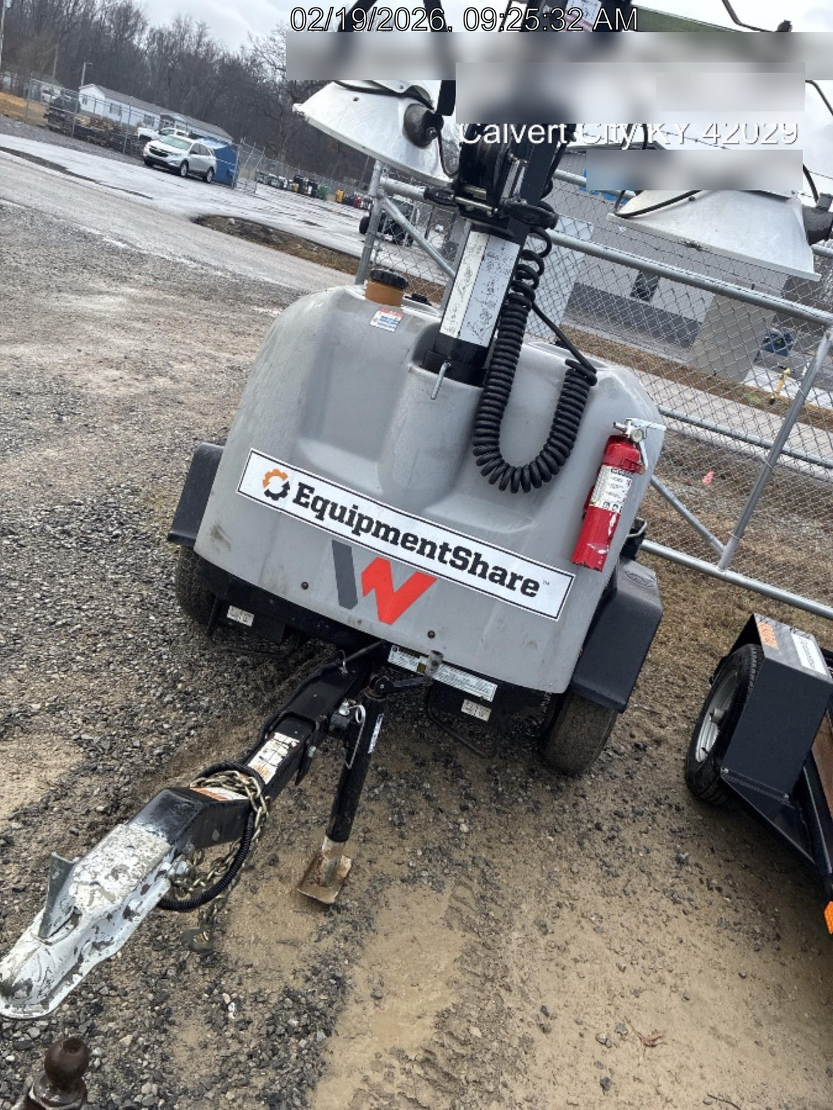 2019 Wacker Neuson LTV6L-MH Mobile Light Tower w/Fuel Level Sensor Installed