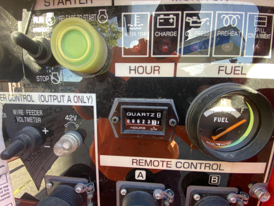 2022 Shindaiwa DGW400MDL Kubota D902 Engine, 23 HP, Dual Op Welder, Wire, Arc, Droop Stick, Tig, and CC Stick Functionality, Simulphase, 3 Phase and 1 Phase Gen Output, Single Axle NB Trlr, Slr Trckl Chrg 12V 12W, Fire Ext