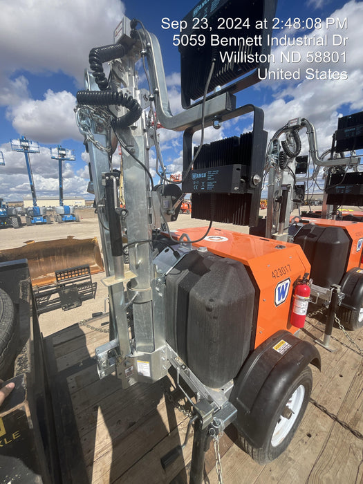 2024 Wanco WLTT-4MM4K Diesel, Deep Sea Controller, Shore Power Plug, Auto Start, (4) 350W LED Floodlights, 4kW Generator, 60 Gal Fuel Tank, 2" Ball, T3