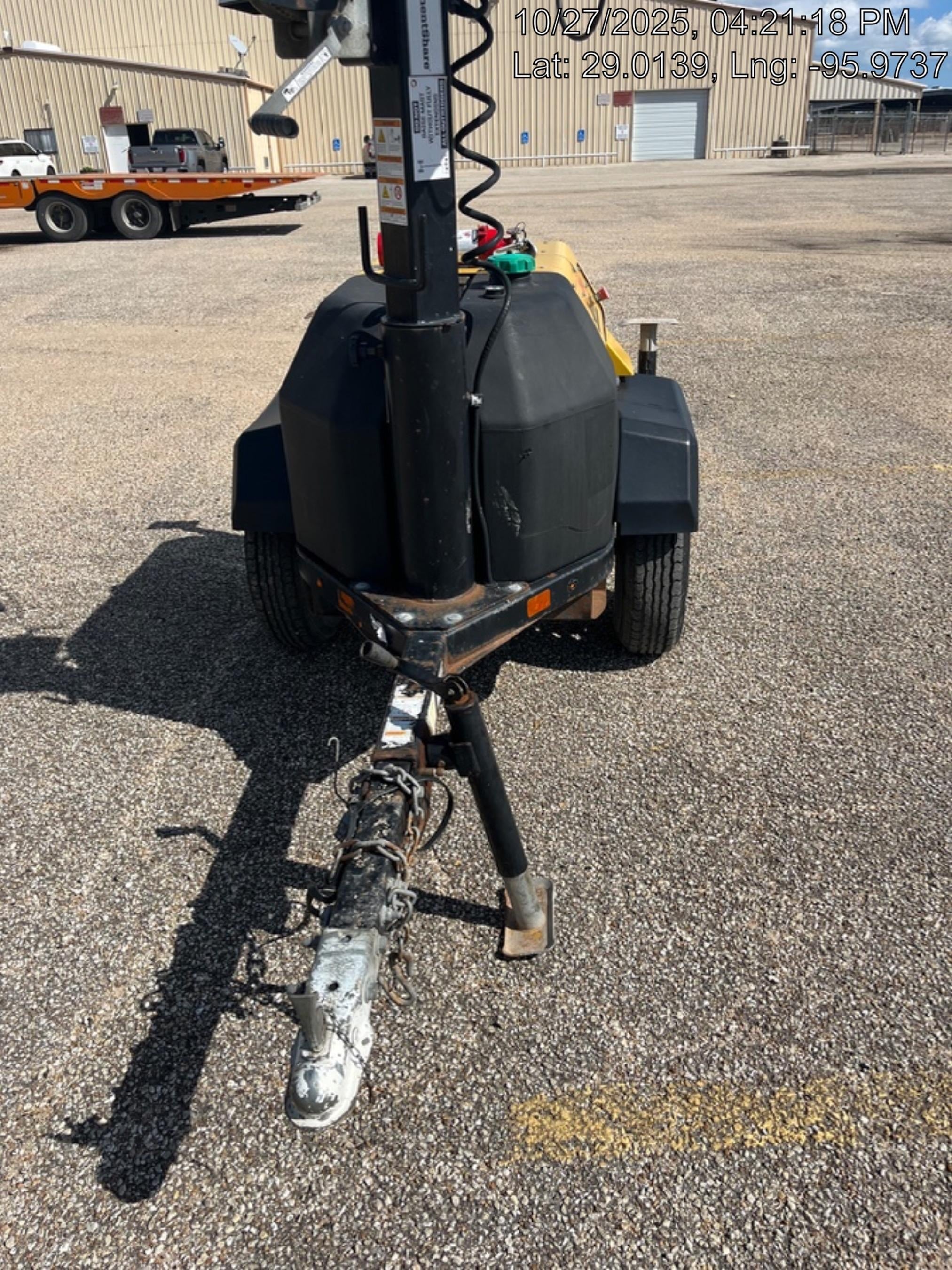 2022 Allmand NLV3GR (4) LED Light Fixture 350W, 23' Vertical Mast, 3kW Prime, Towable, Deep Sea L401, Leveling Jacks, Yanmar T4F 5.8hp