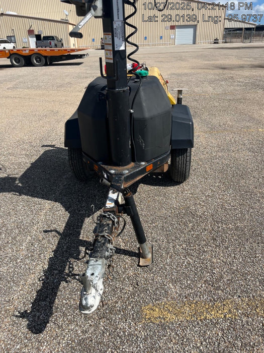 2022 Allmand NLV3GR (4) LED Light Fixture 350W, 23' Vertical Mast, 3kW Prime, Towable, Deep Sea L401, Leveling Jacks, Yanmar T4F 5.8hp