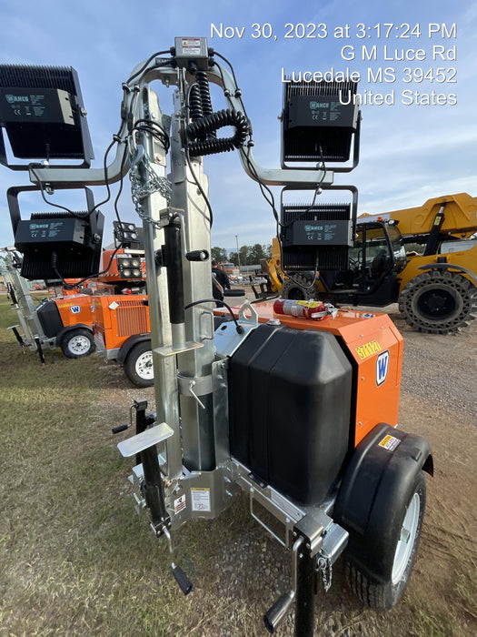 2023 Wanco WLTT-4MM4K Diesel, Deep Sea Controller, Shore Power Plug, Auto Start, (4) 350W LED Floodlights, 4kW Generator, 60 Gal Fuel Tank, 2" Ball, T3