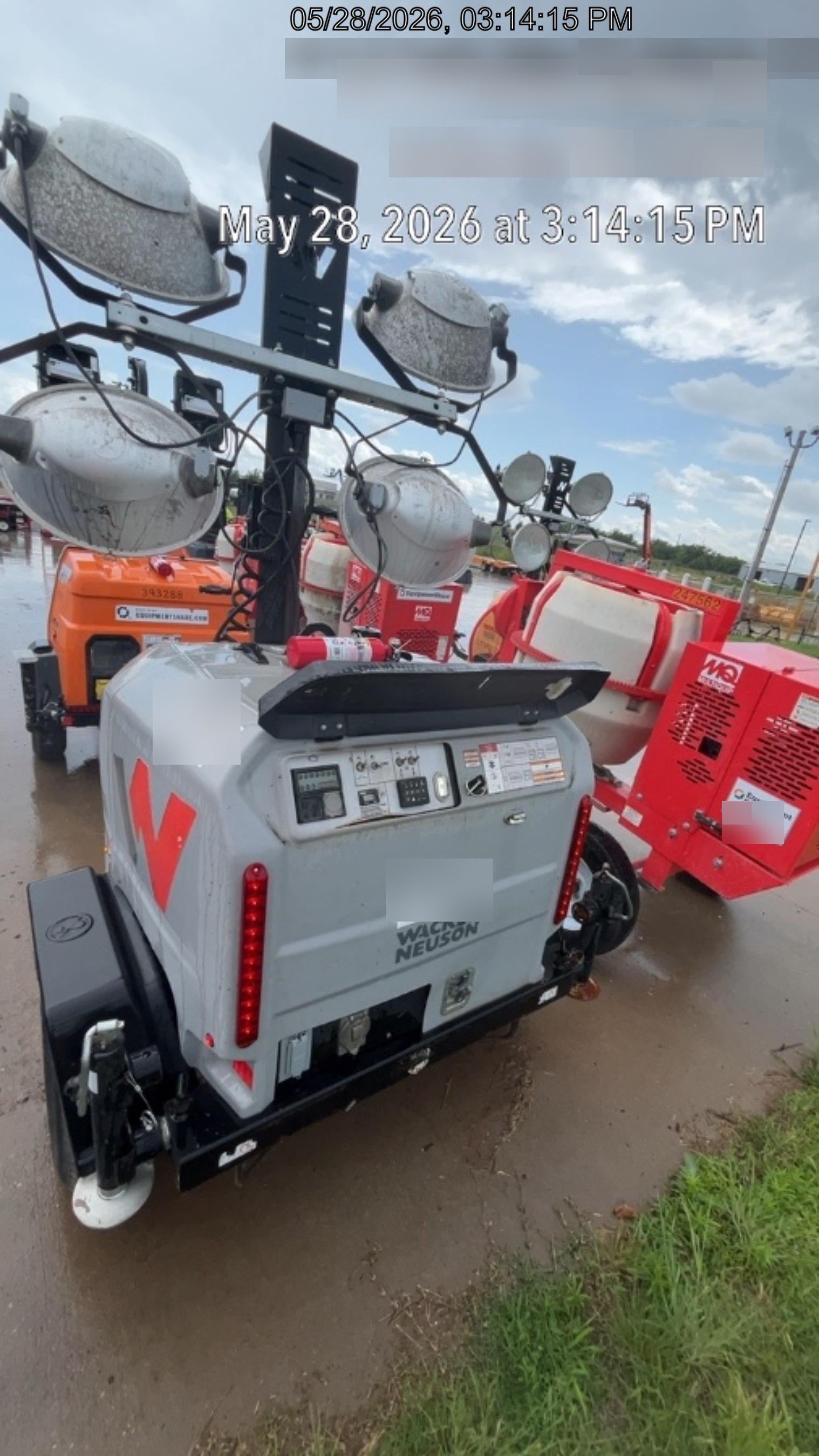 2019 Wacker Neuson LTV6L-MH Wacker Neuson LTV6L Mobile Light Tower w/Fuel Level Sensor Installed