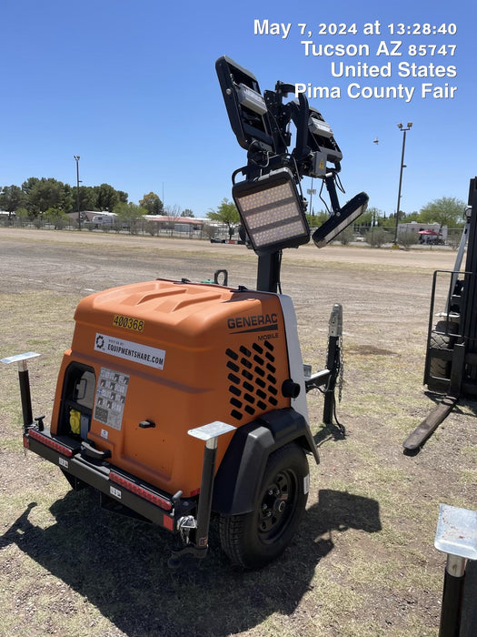 2024 Generac MLT2 Diesel, Flex Switch 120V Input, Powerzone Controller, 
(4) 320W LED Lights, 4kW Generator, 39.9 Gal Fuel Tank, 2" Ball, T3