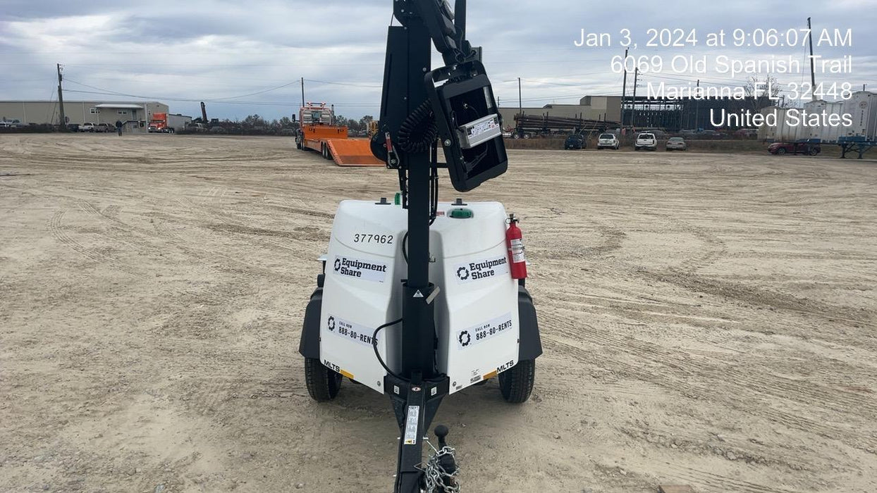 2023 Generac MLT2 Diesel, Flex Switch 120V Input, Powerzone Controller, 
(4) 320W LED Lights, 4kW Generator, 39.9 Gal Fuel Tank, 2" Ball, T3