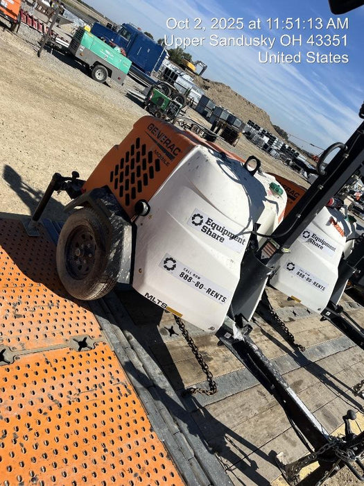 2024 Generac MLT2 Diesel, Flex Switch 120V Input, Powerzone Controller, 
(4) 320W LED Lights, 4kW Generator, 39.9 Gal Fuel Tank, 2" Ball, T3