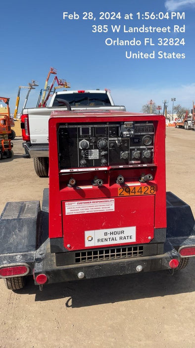 2023 Shindaiwa DGW400MDL Kubota D902 Engine, 23 HP, Dual Op Welder, Wire, Arc, Droop Stick, Tig, and CC Stick Functionality, Simulphase, 3 Phase and 1 Phase Gen Output, Single Axle NB Trlr, Slr Trckl Chrg 12V 12W, Fire Ext