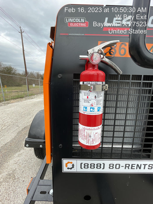 2022 Lincoln Electric LE400 Kubota V1505, Trlr, Cable Rack, Light Kit, ES Decals, T3