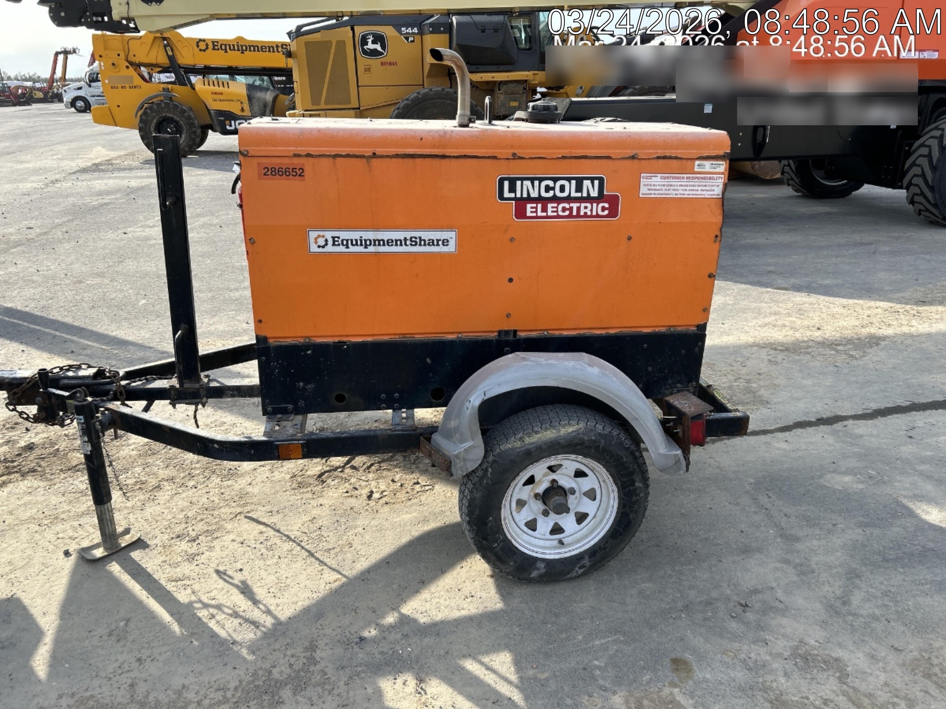 2022 Lincoln Electric LE400 Kubota V1505, Trlr, Cable Rack, Light Kit, ES Decals, T3