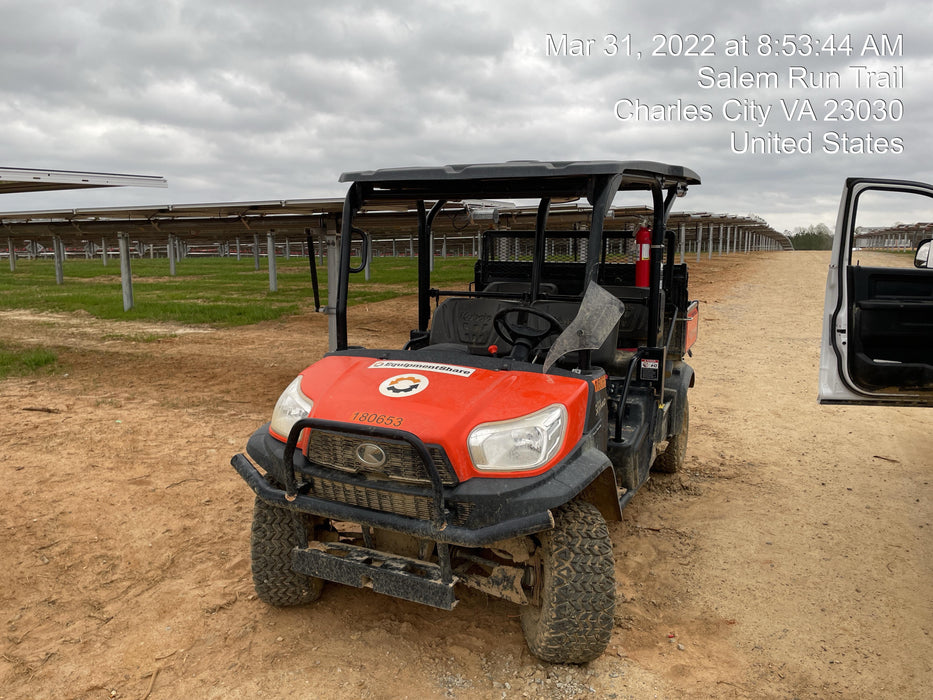 2021 Kubota RTV-X1140W-H Plastic Canopy, Windshield Acrylic Clear, LED Strobe Light, Wire Harness Kit, Back up Alarm