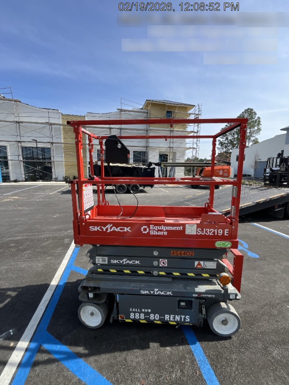 2024 Skyjack SJ3219 Electric Drive, Sld NM Tires, DBcns, RFRails, Power to Platform, T3 + Access Control