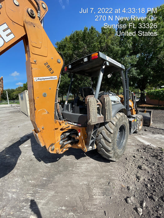2018 Case 580N STANDARD HOE, ROPS, PILOT CONTROLS, AUX HYD