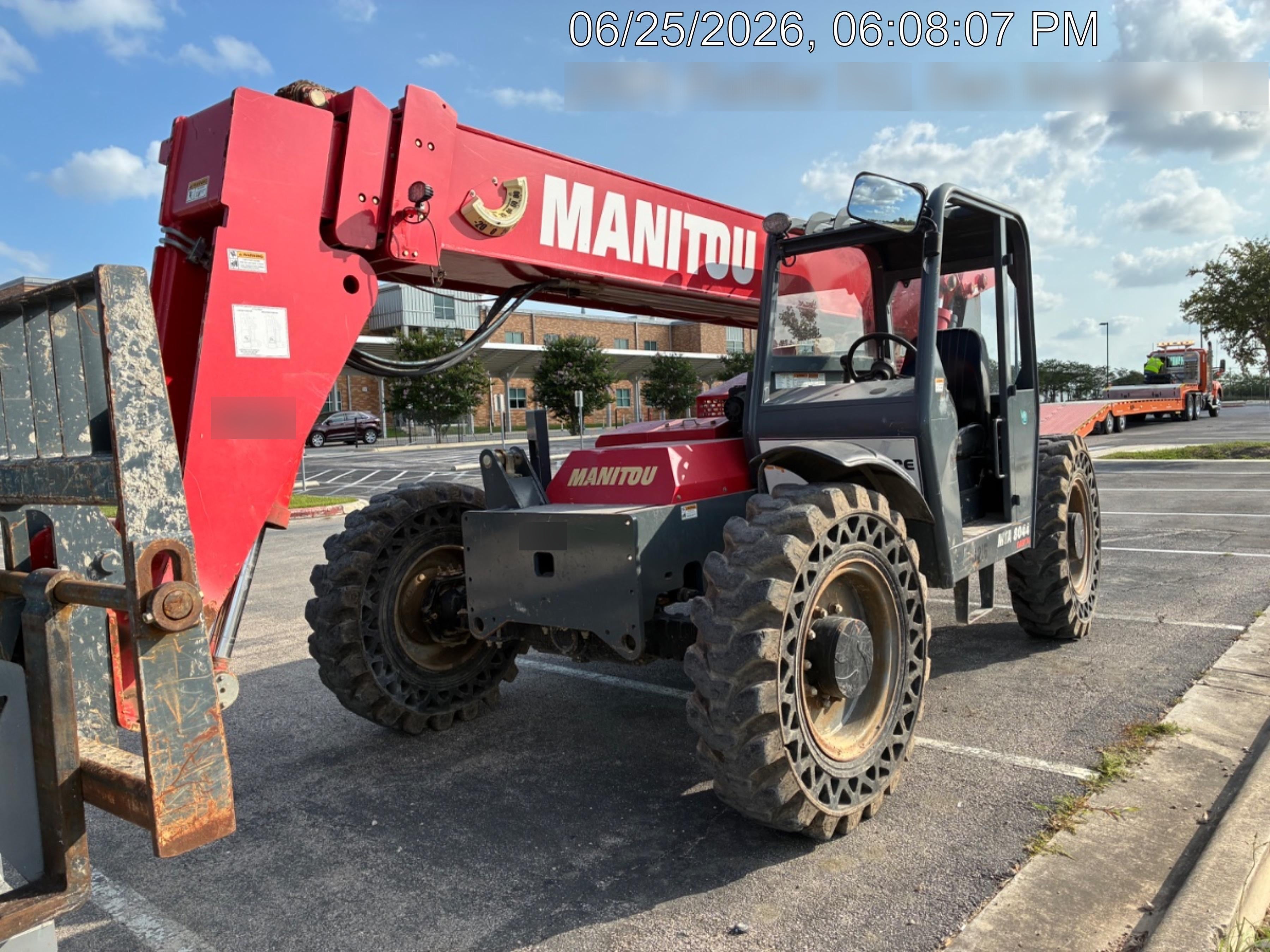 2019 Manitou MTA8044 MTA 8044 - 74 HP T4, Canopy, Worklights/Strobe, Beacon, 66" Carriage, 48" Forks, Solid Tires, Lift Hook, Aux Hydraulics