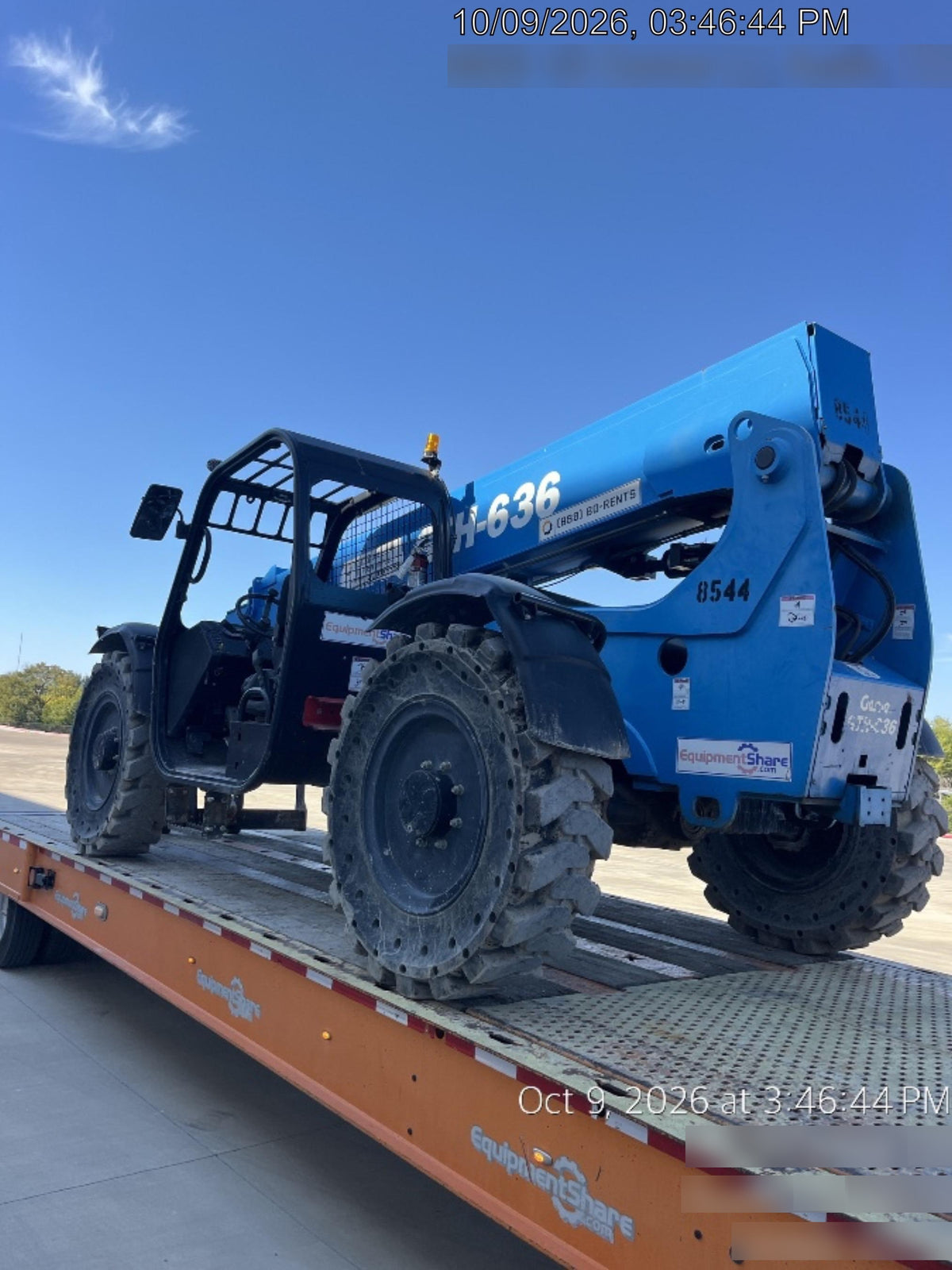 2018 Genie GTH-636 Genie GTH-636 w/Open ROPS, Solid Tires, Work Light/Beacon, 48" Carriage and Forks