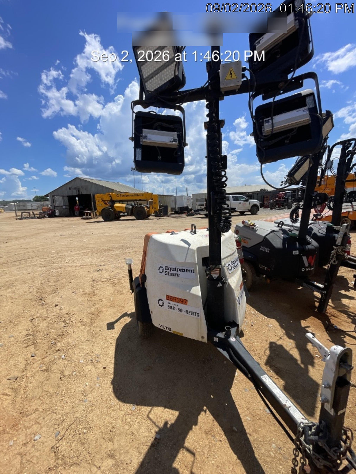 2023 Generac MLT2 Diesel, Flex Switch 120V Input, Powerzone Controller, 
(4) 320W LED Lights, 4kW Generator, 39.9 Gal Fuel Tank, 2" Ball, T3