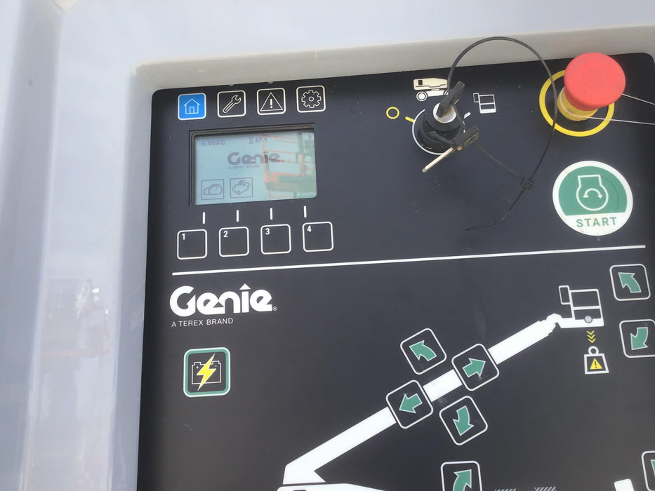 2019 Genie S-60 XC Diesel, Foam Filled Tires, Welder Ready Package, Beacon