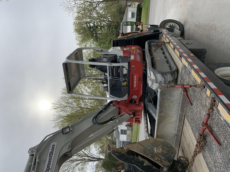 2019 Takeuchi TB260 Takeuchi TB260 Canopy w/Rubber Tracks, Auxiliary Hydraulics, Standard Blade, Manual QC