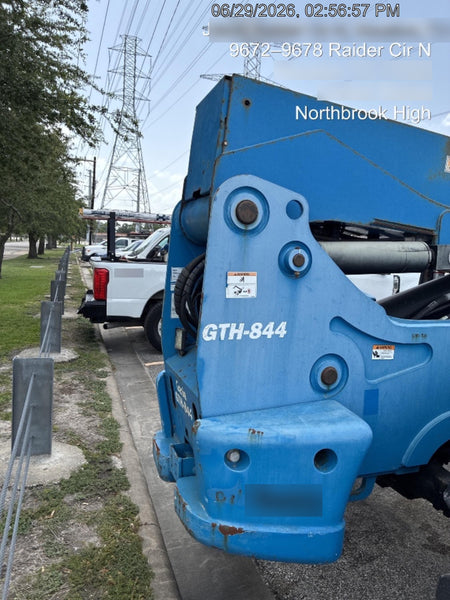 2018 Genie GTH-844 Genie GTH-844 w/ROPS, Work Lights, Solid Tires, RH Cab Mesh, Beacon, 60" Carriage and Forks