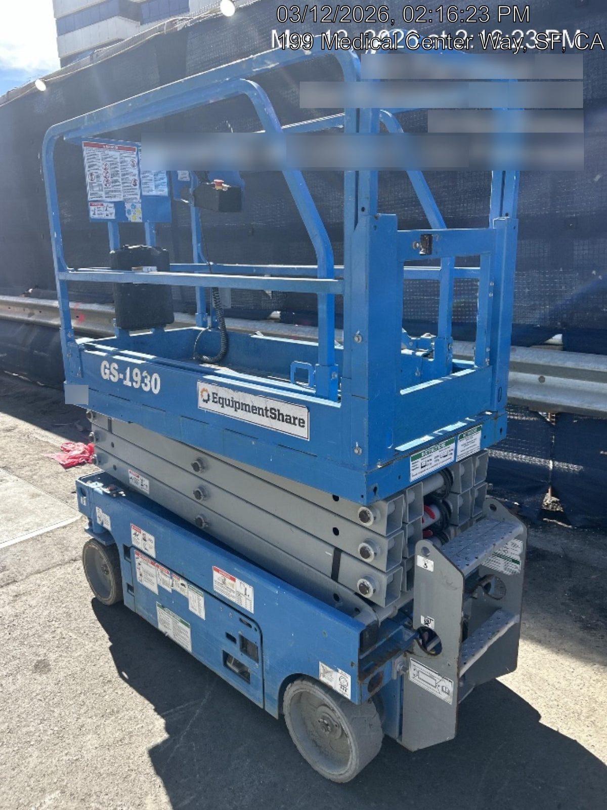 2019 Genie GS-1930 Half Height Swing Gate, 800W Inverter