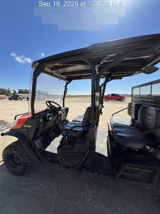2022 Kubota RTV-X1140W-H Plastic Canopy, Windshield Acrylic Clear, LED Strobe Light, Wire Harness Kit, Back up Alarm