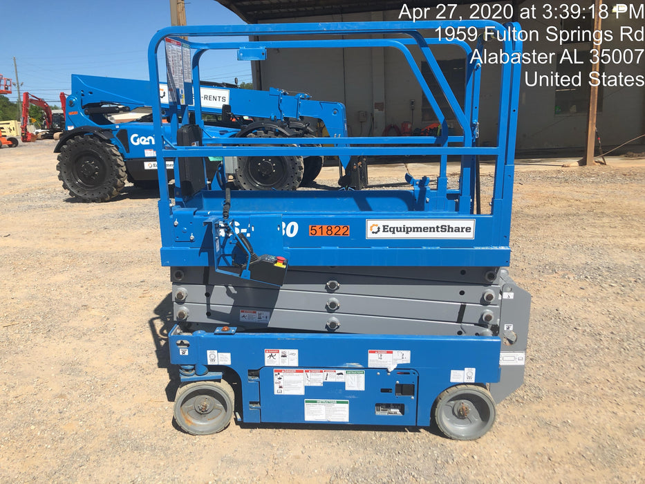 2019 Genie GS-1930 Fixed Rails with Chain Entry