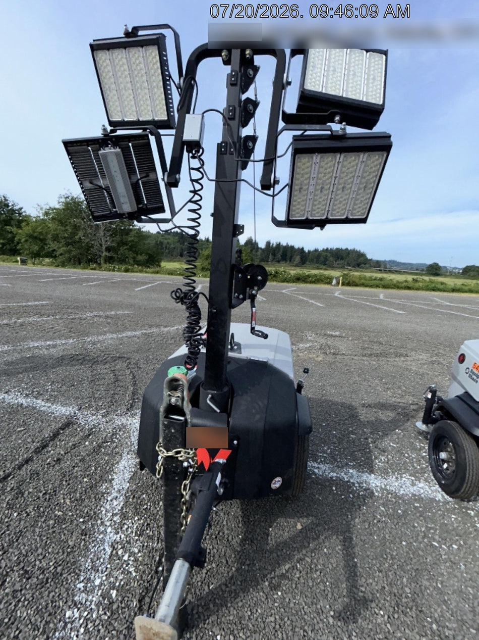 2024 Wacker Neuson LTT4 Diesel, Kohler KDW702, Deep Sea Controller, Auto Start, LED 320W, Bypass Outlet, T3