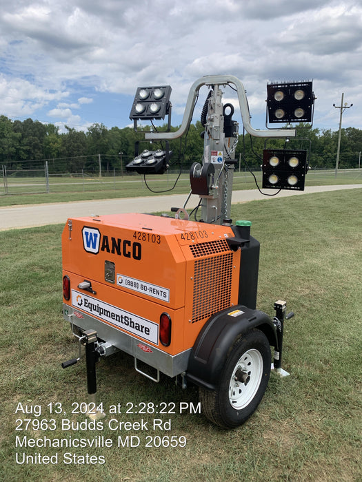 2024 Wanco WLTT-4MM4K Diesel, Deep Sea Controller, Shore Power Plug, Auto Start, (4) 350W LED Floodlights, 4kW Generator, 60 Gal Fuel Tank, 2" Ball, T3