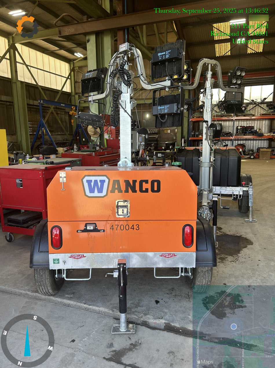 2024 Wanco WLTT-4MM4K Diesel, Deep Sea Controller, Shore Power Plug, Auto Start, (4) 350W LED Floodlights, 4kW Generator, 60 Gal Fuel Tank, 2" Ball, T3