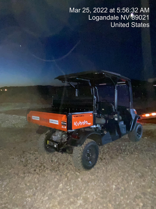 2022 Kubota RTV-X1140W-H Plastic Canopy, Windshield Acrylic Clear, LED Strobe Light, Wire Harness Kit, Back up Alarm