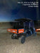 2022 Kubota RTV-X1140W-H Plastic Canopy, Windshield Acrylic Clear, LED Strobe Light, Wire Harness Kit, Back up Alarm