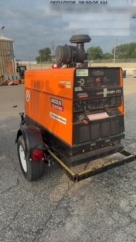 2021 Lincoln Electric Vantage 549X Ready Pak 3, ORANGE (includes trailer, cable rack, fender light kit)