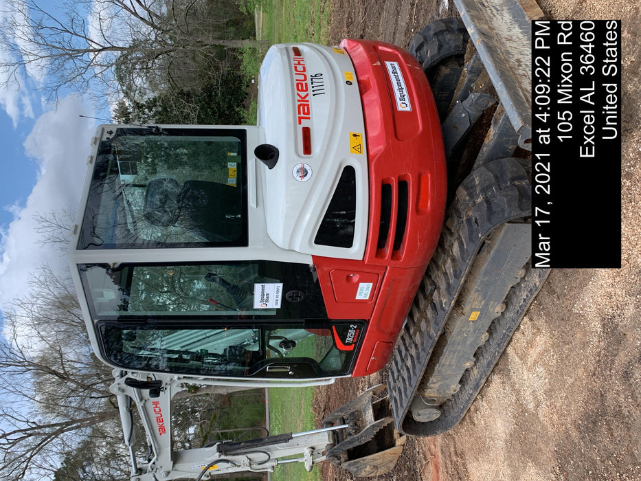 2020 Takeuchi TB250-2C Cab/Heat/Air, Rubber Tracks, Manual TAG QC