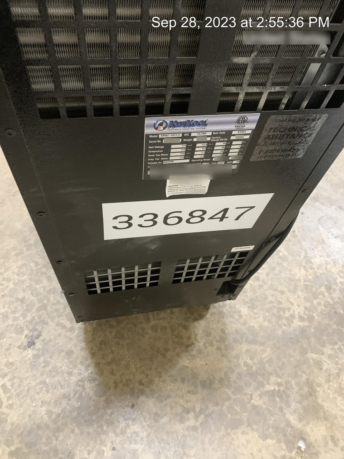 2023 KWIKOOL KPAC1411-2