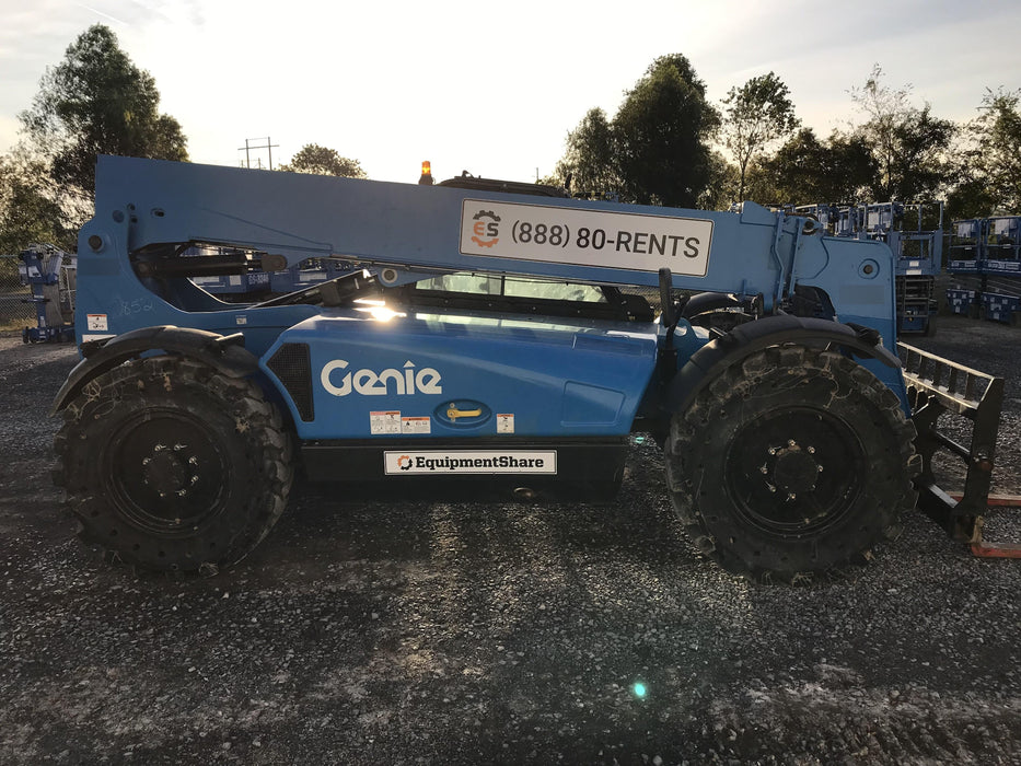 2019 Genie GTH-636 Cab/Heat/AC, Solid RT Tires, LED Work Lights, Beacon 60" QA Carriage, 48" Forks