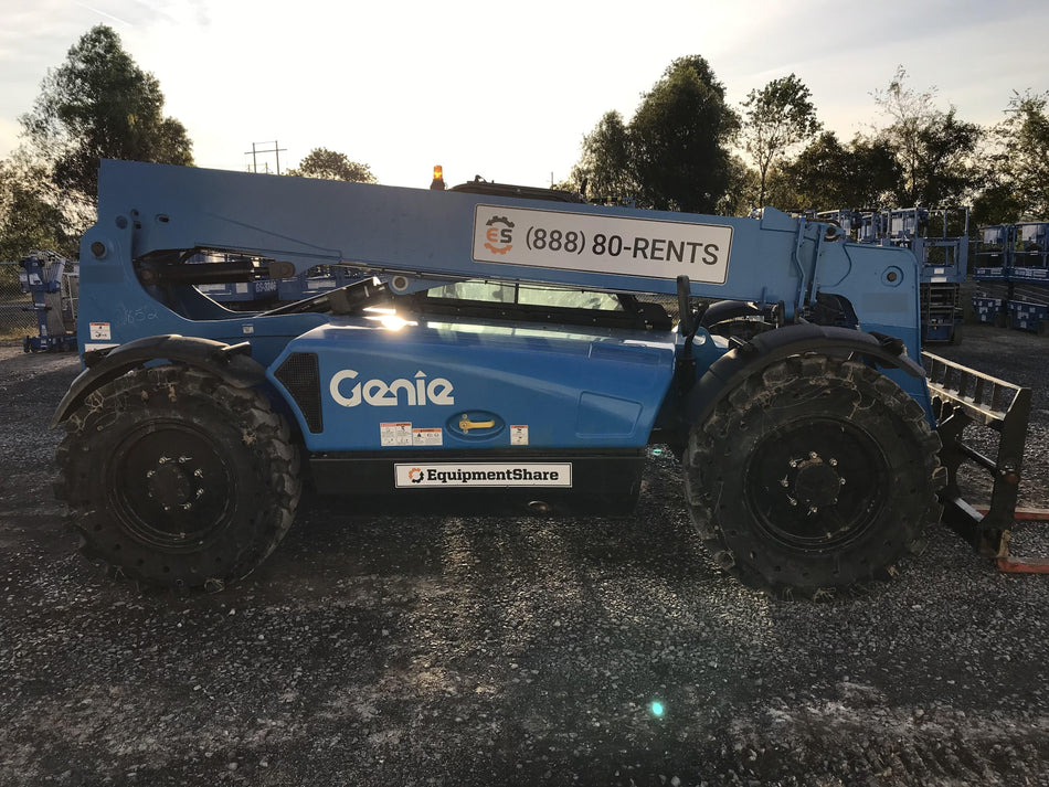 2019 Genie GTH-636 Cab/Heat/AC, Solid RT Tires, LED Work Lights, Beacon 60" QA Carriage, 48" Forks