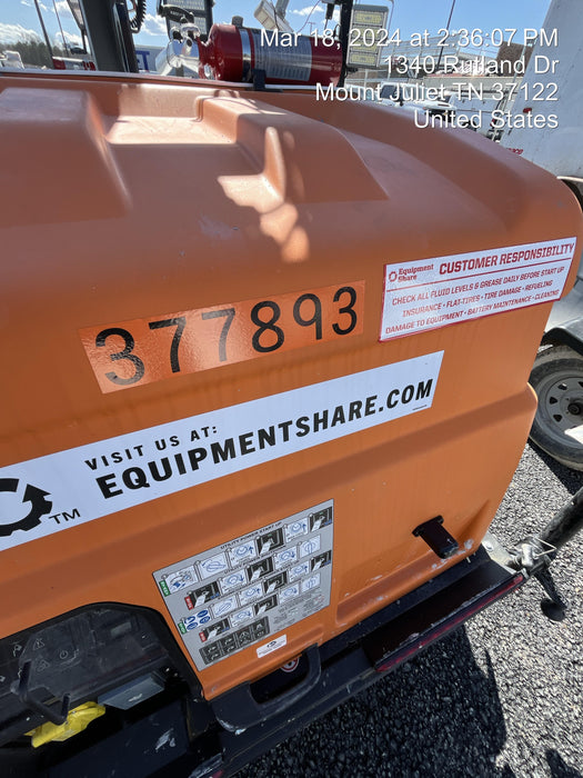 2023 Generac MLT2 Diesel, Flex Switch 120V Input, Powerzone Controller, 
(4) 320W LED Lights, 4kW Generator, 39.9 Gal Fuel Tank, 2" Ball, T3