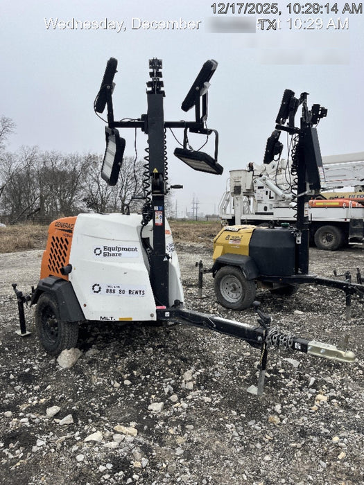 2023 Generac MLT2 Diesel, Flex Switch 120V Input, Powerzone Controller, (4) 320W LED Lights, 4kW Generator, 39.9 Gal Fuel Tank, 2" Ball, T3