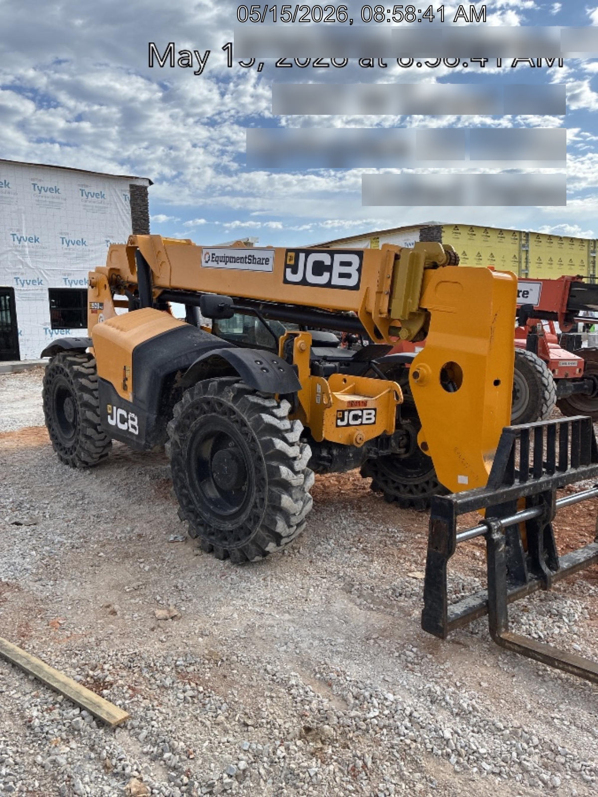 2020 JCB 509-42 Canopy, Solid Tires, Work Lights, Beacon, Aux Hydraulics, Back up Alarm, Lifting Eye, ES Decals