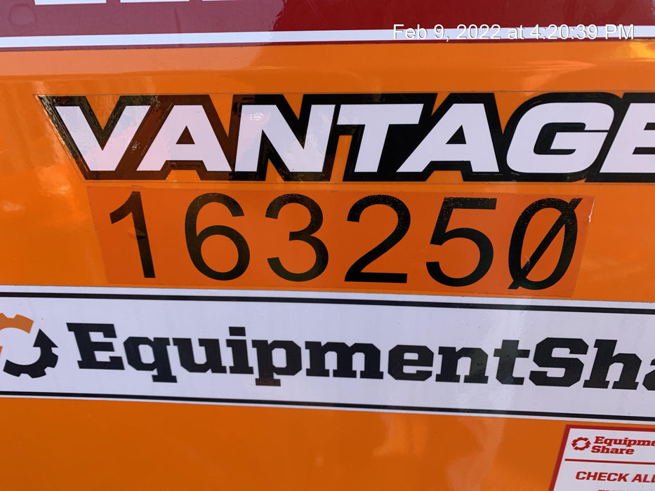 2021 Lincoln Electric Vantage 322 Vantage 322 Ready Pak 3 w/ Decals, ORANGE (includes trailer, cable rack, fender light kit) NO Telematics