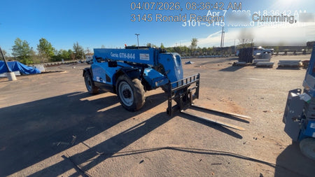2018 Genie GTH-844 Genie GTH-844D w/Open ROPS, FF Tires, Work Light/Beacon, 60" Carriage and Forks