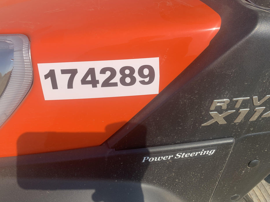 2021 Kubota RTV-X1140W-H Plastic Canopy, Windshield Acrylic Clear, LED Strobe Light, Wire Harness Kit, Back up Alarm