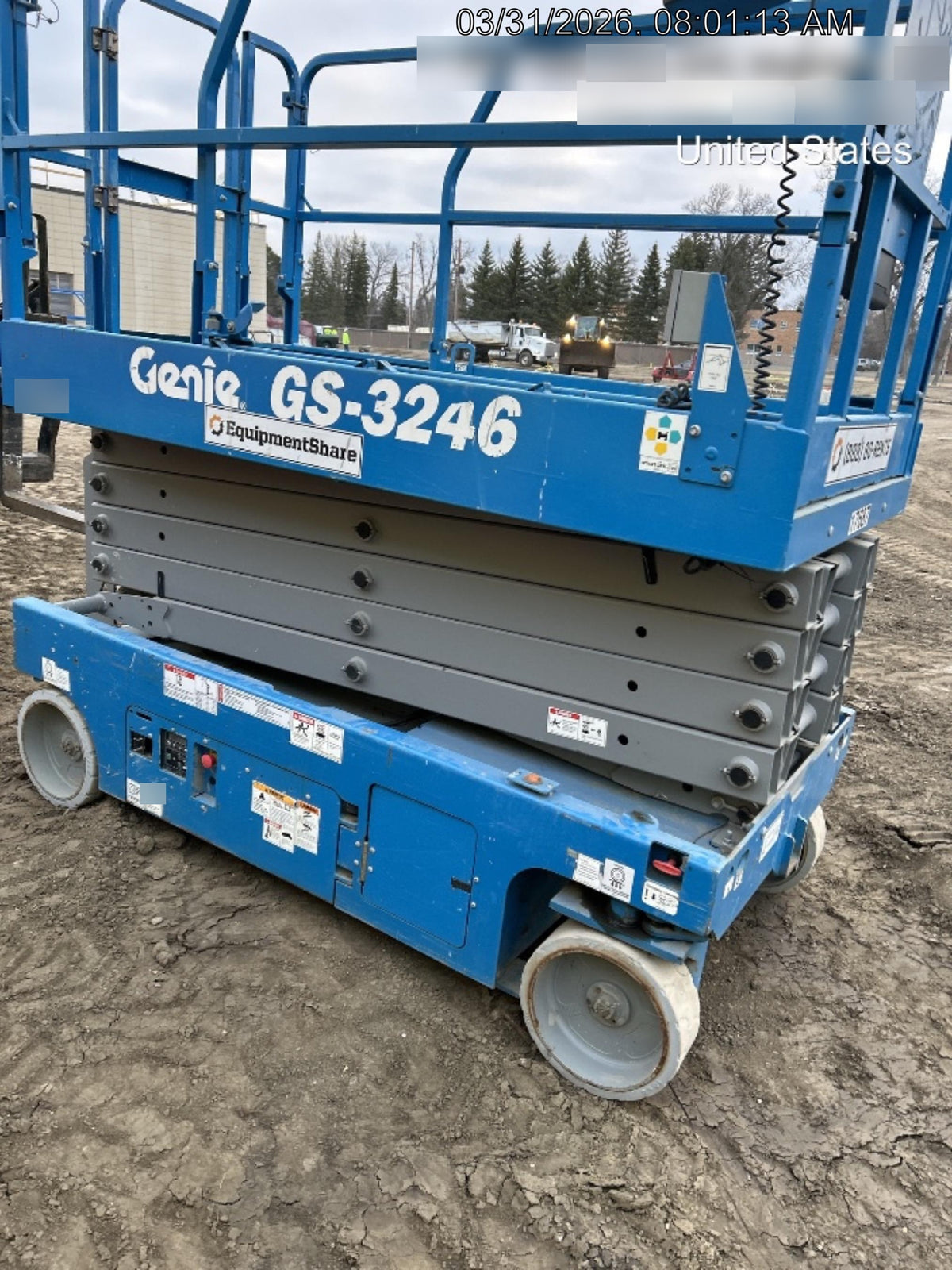 2018 Genie GS-3246 GS-3246 w/Folding rails, Full height swing gate