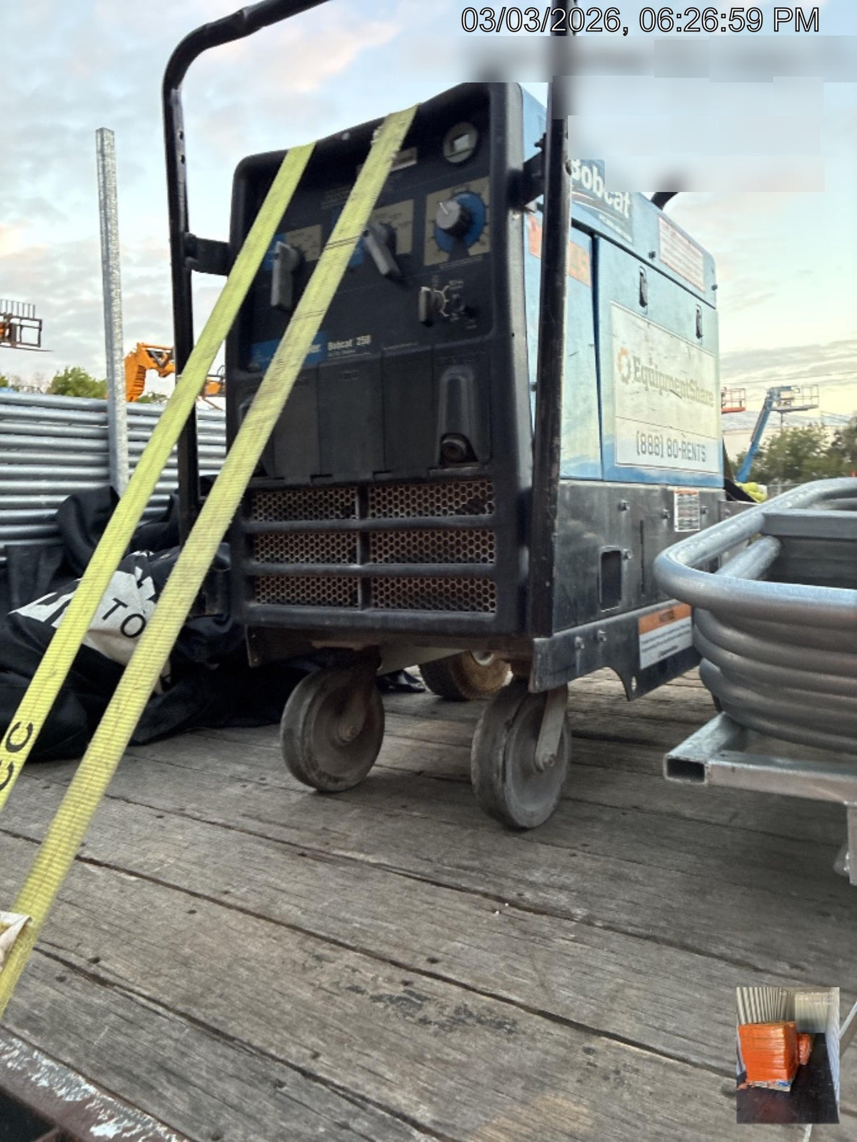 2020 Miller Electric BOBCAT 250 Part #951600 PKG-250 amp Propane Welder, Standard w/Running Gear, Bracket, Hos