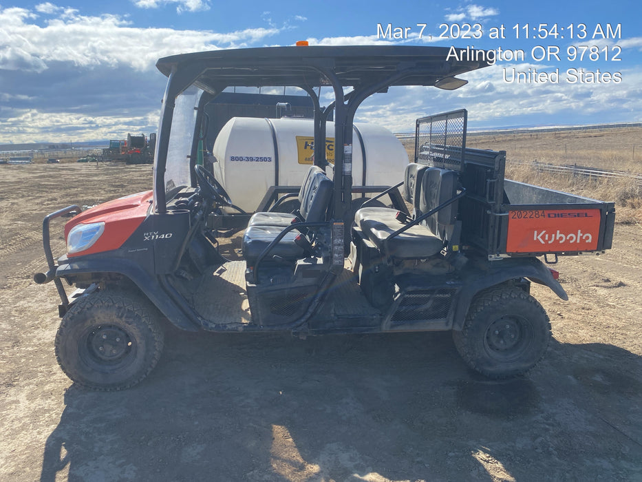 2022 Kubota RTV-X1140W-H Plastic Canopy, Windshield Acrylic Clear, LED Strobe Light, Wire Harness Kit, Back up Alarm
